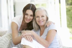 Adult mother and daughter look beautiful with cosmetic Juvederm treatments.