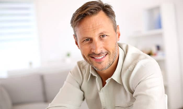 A man smiling