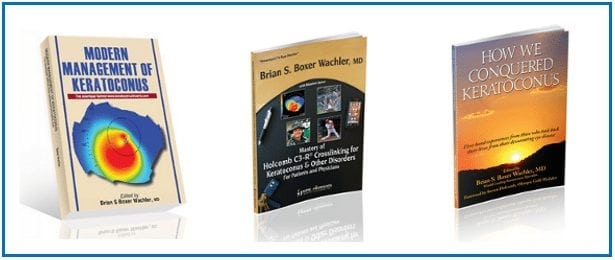 Dr. Brian S. Boxer Wachler’s three books about Keratoconus