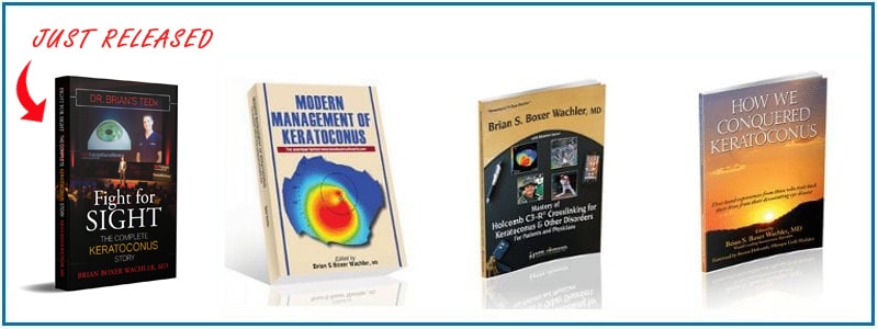 Dr. Brian S. Boxer Wachler’s three books about Keratoconus