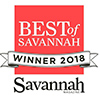 Best of Savannah 2018 award