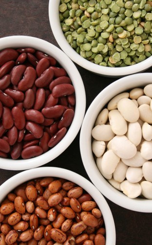 Several types of beans